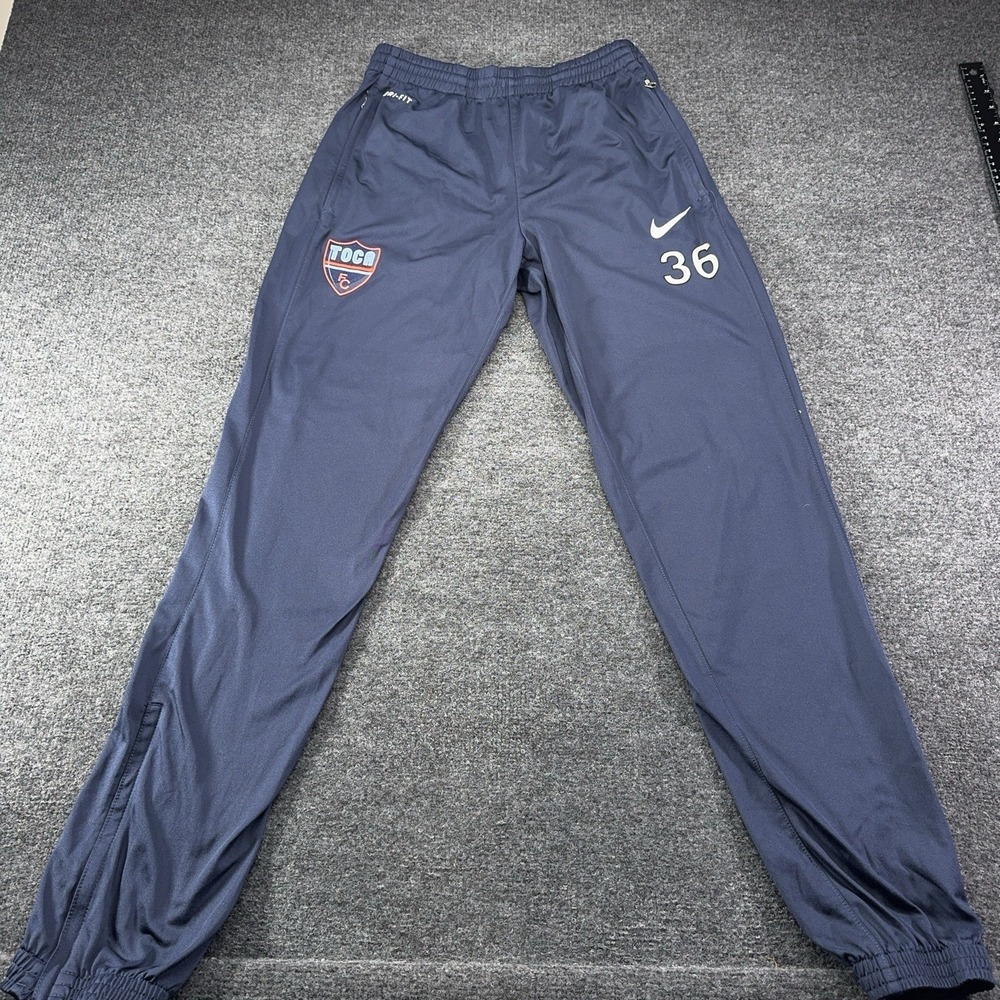 Toca FC  Football Soccer 36 Pants Trousers Nike Blue Men Size S Angle Zip Jogger